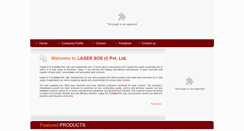 Desktop Screenshot of lasersosindia.com