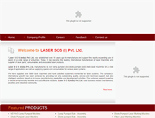 Tablet Screenshot of lasersosindia.com